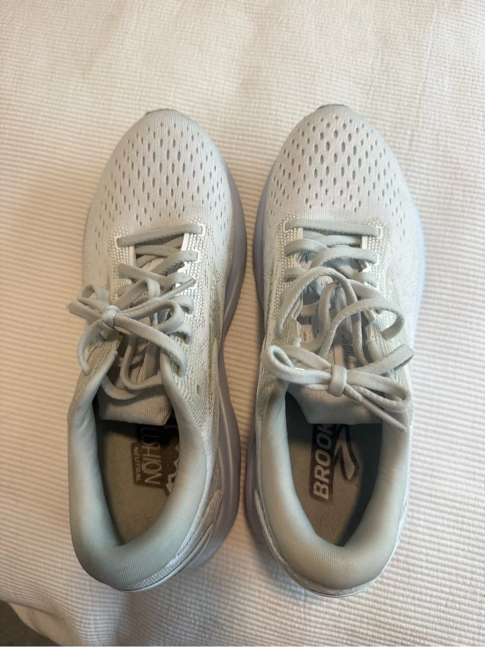 Women’s Brooks Ghost 16 White Lightweight Running Sneaker